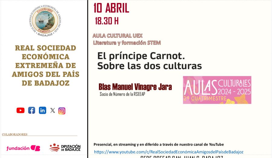  'El príncipe Carnot. Sobre las dos culturas' por Blas Manuel Vinagre Jara