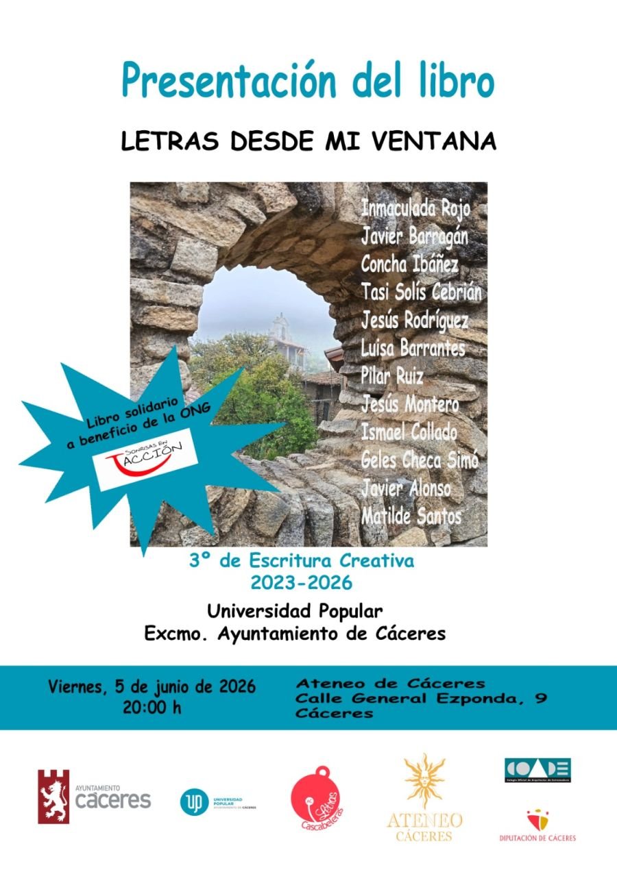 Presentación del libro colectivo 'Letras desde mi ventana'