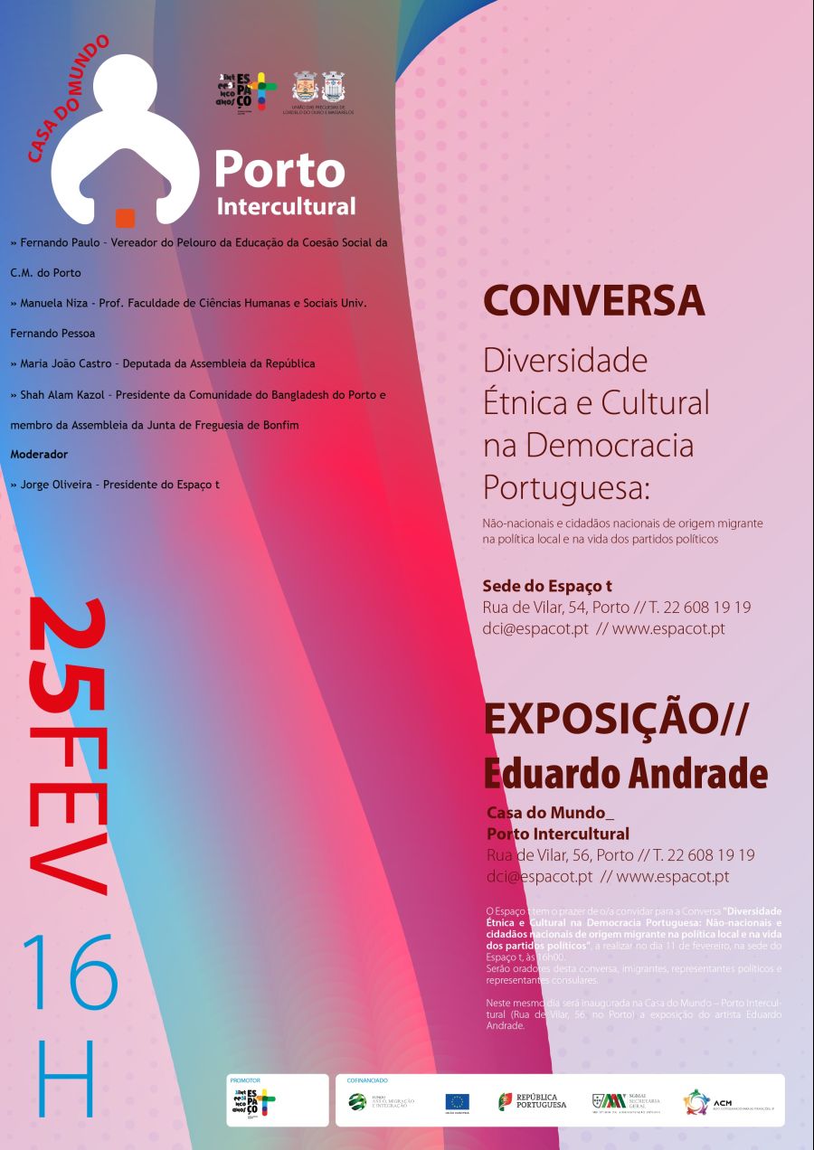 Conversa 'Diversidade Étnica e Cultural na Democracia Portuguesa'
