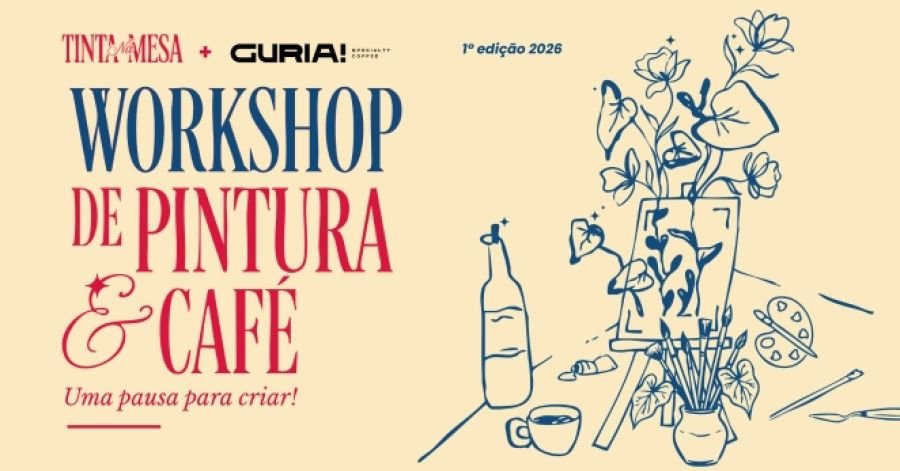 Tinta na Mesa - Workshop Arte e Café 