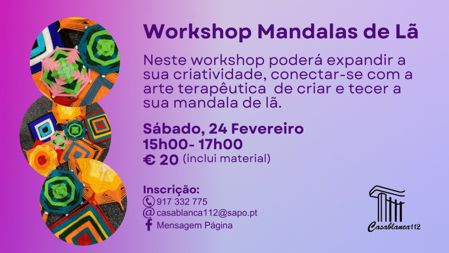 Workshop Mandalas de Lã