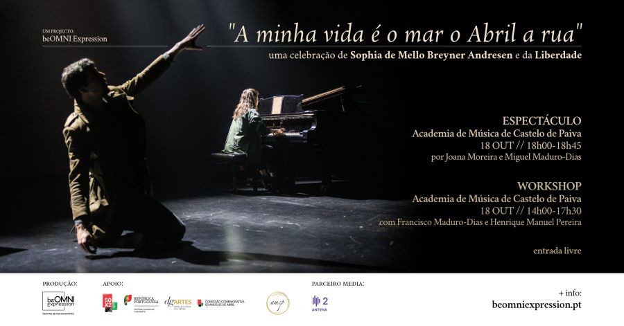 'A minha vida é o mar o Abril a rua' - espectáculo e workshop