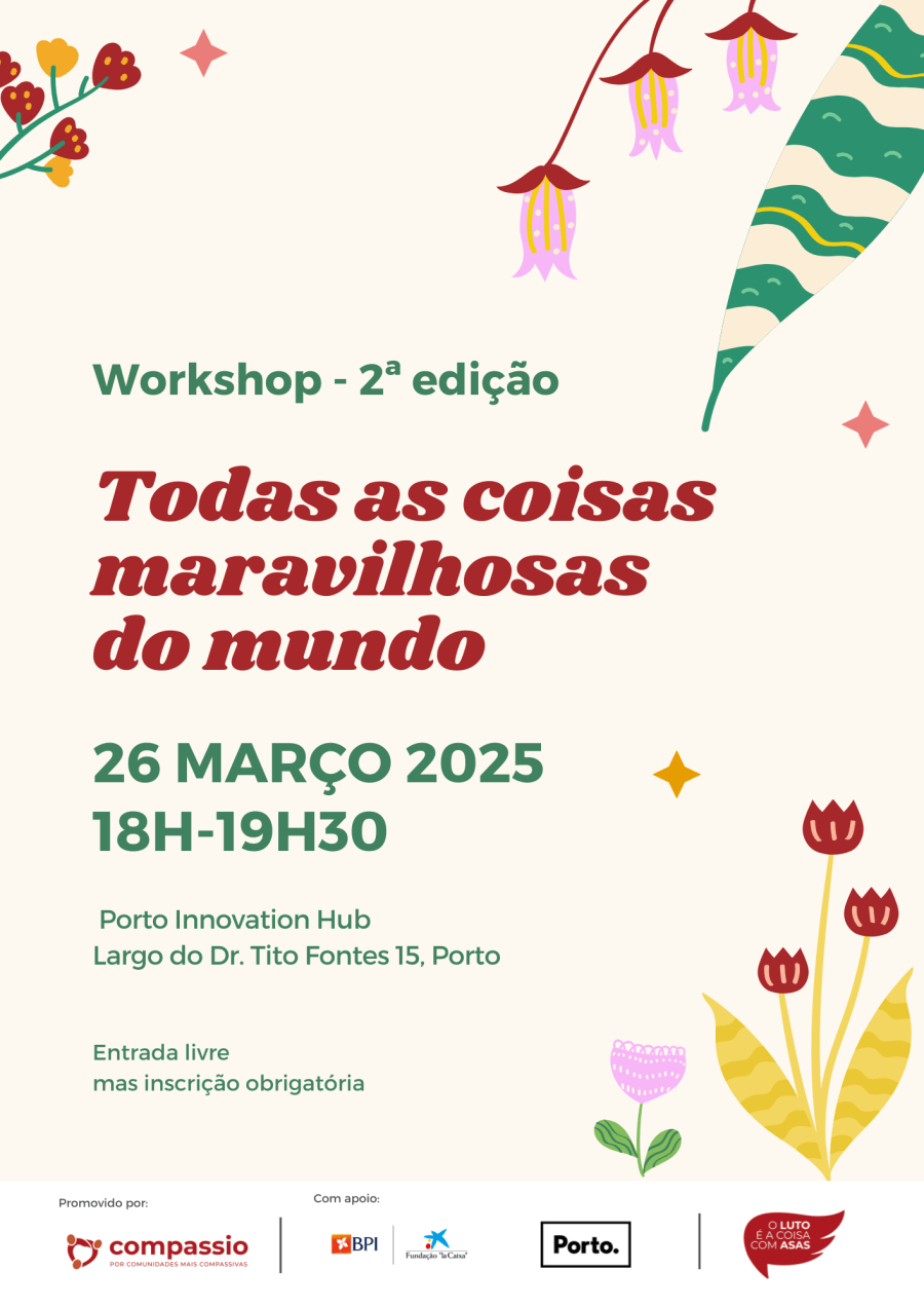 workshop Todas as coisas maravilhosas do mundo