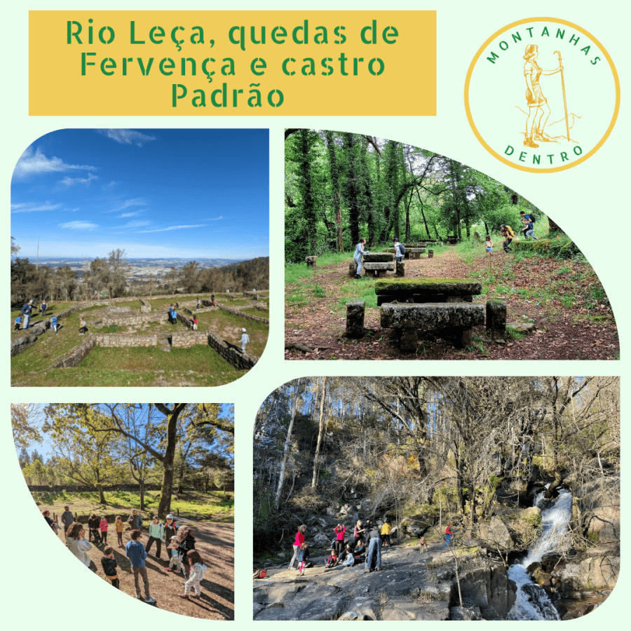 Rio Leça, cascata da Fervença e Castro Monte Padrão, Santo Tirso