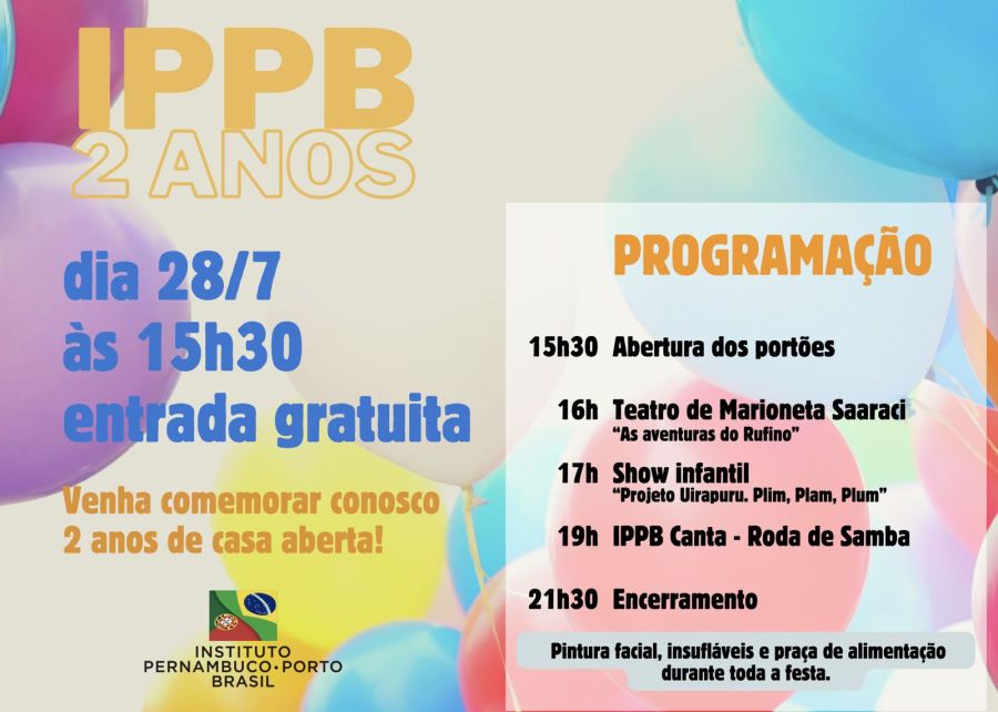 Aniversário do Instituto Pernambuco Porto