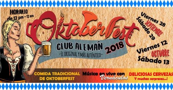 El auténtico Oktoberfest. Club alemán. Música, gastronomía y más