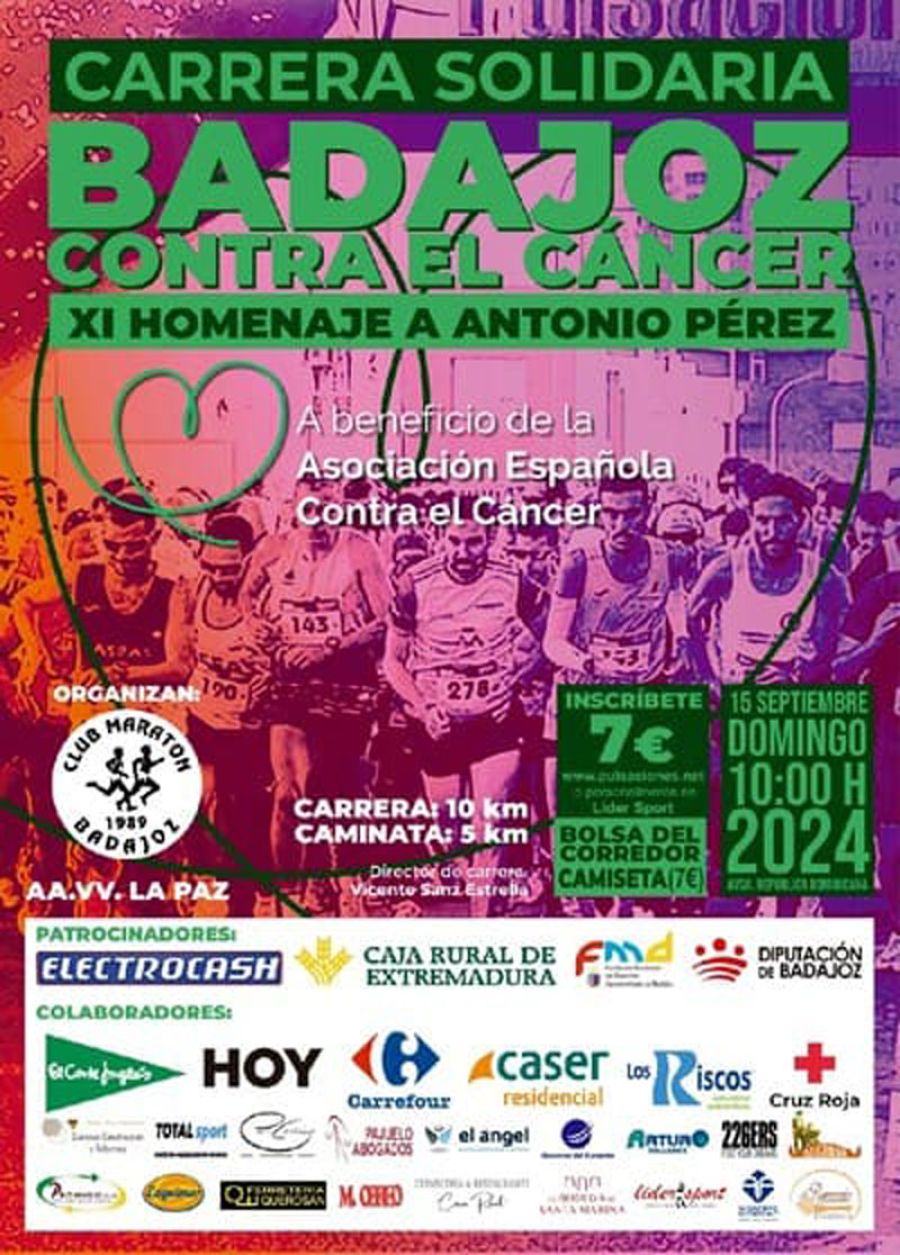 Carrera solidaria ‘Badajoz contra el Cáncer’