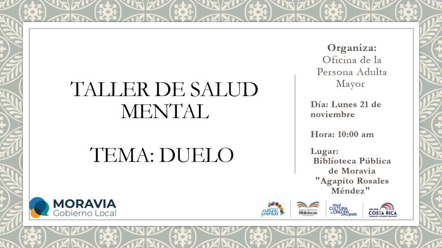 TALLER DE SALUD MENTAL - TEMA: DUELO