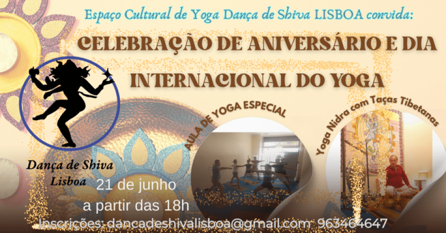 Celebração de Aniversário e dia internacional do Yoga
