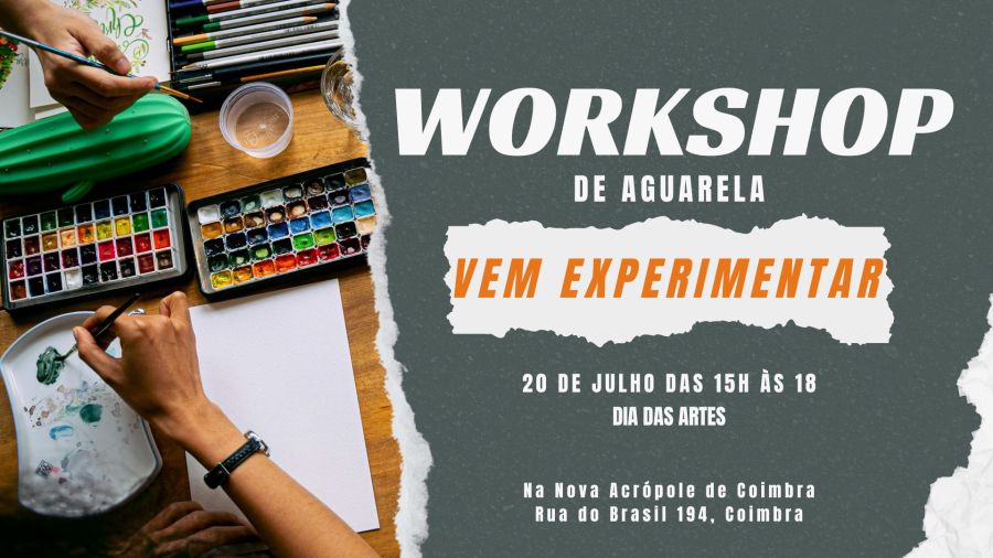 Workshop de Aguarela: Dia das artes
