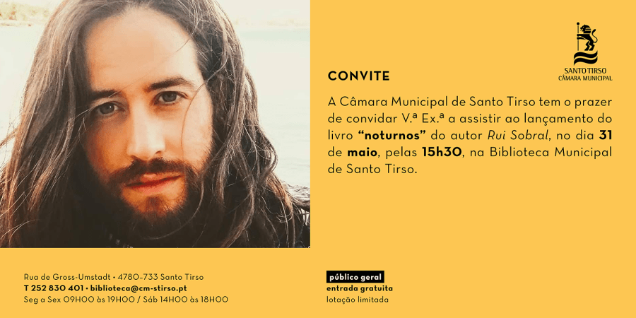 Lançamento do livro noturnos de Rui Sobral