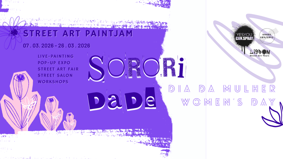 STREET ART PAINTJAM - DIA DA MULHER - SORORIDADE