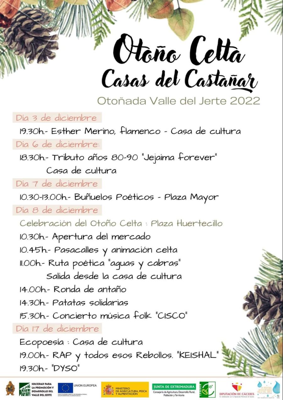 Celebración del “Otoño Celta”. 3, 6, 7, 8 y 17 de diciembre. | Casas del Castañar (Valle del Jerte)