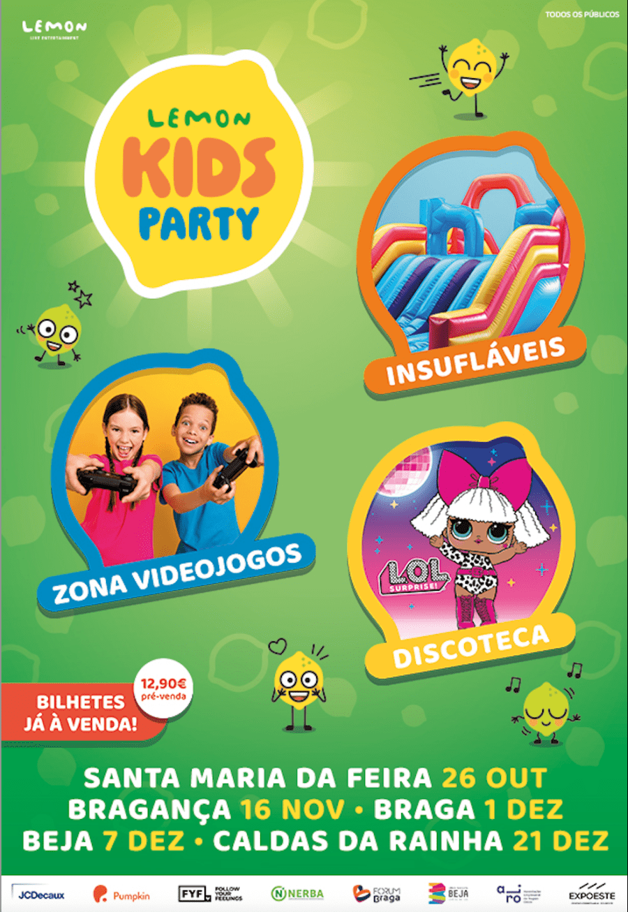 LEMON KIDS PARTY - Um evento repleto de animação para toda a família!