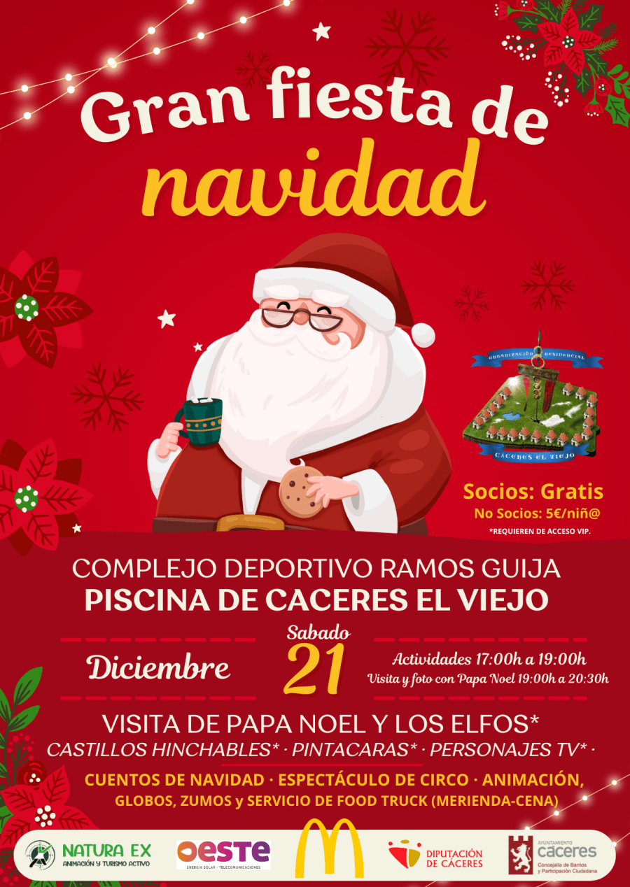 Gran Fiesta de Navidad en Cáceres El Viejo