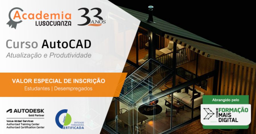 Academia Luso Cuanza - Curso AutoCAD - Atualização e Produtividade