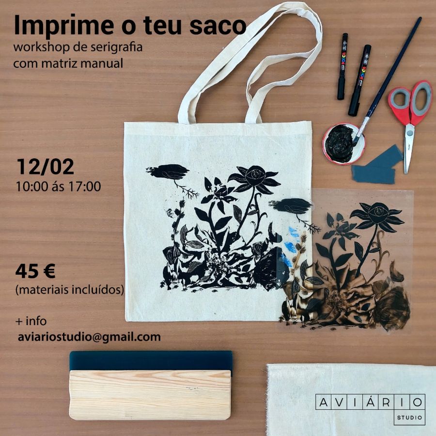 IMPRIME O TEU SACO - Workshop de Serigrafia