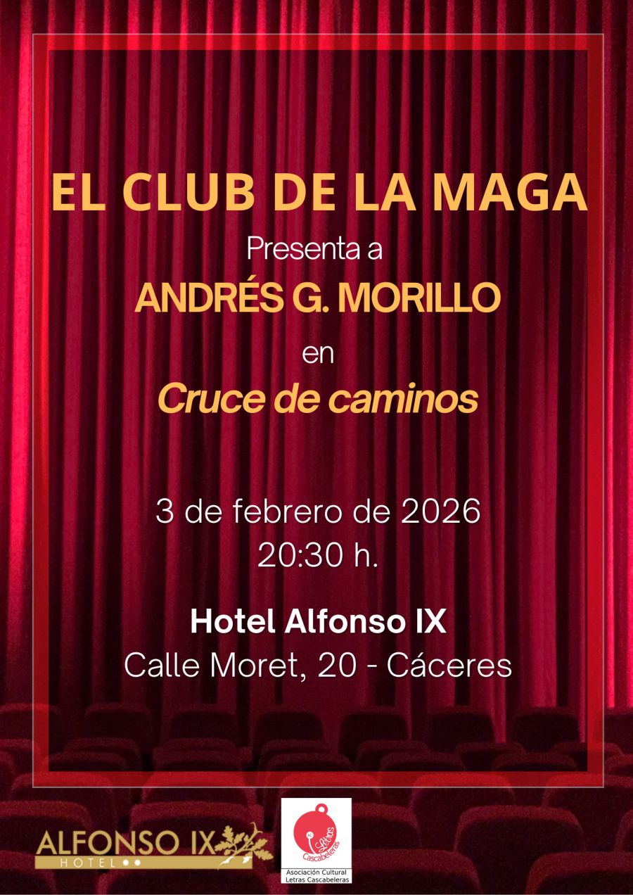 El Club de la Maga presenta a André G. Morillo en 'Cruce de caminos'