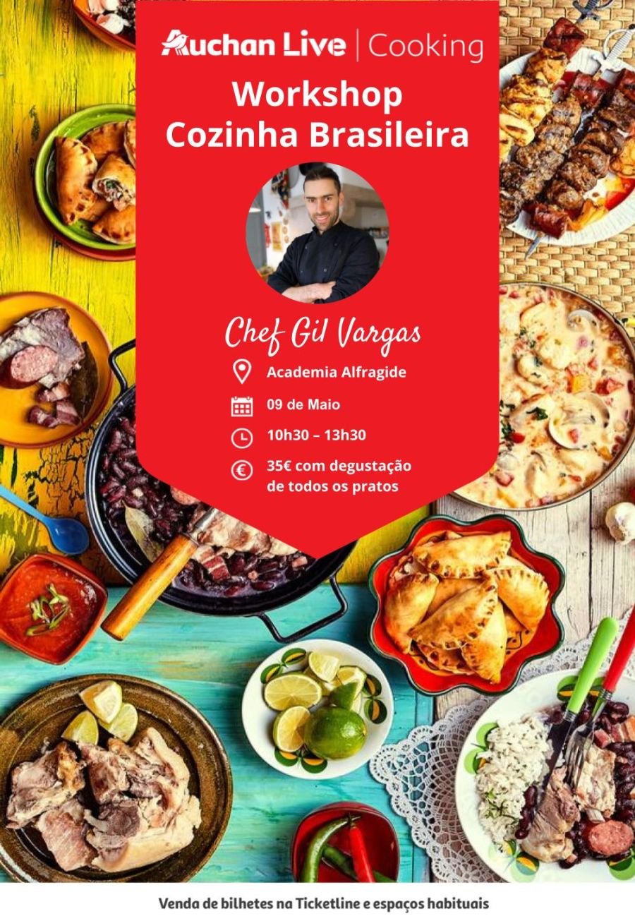 Workshop Cozinha Brasileira - Academia Auchan Live Alfragide - Chef Gil Vargas