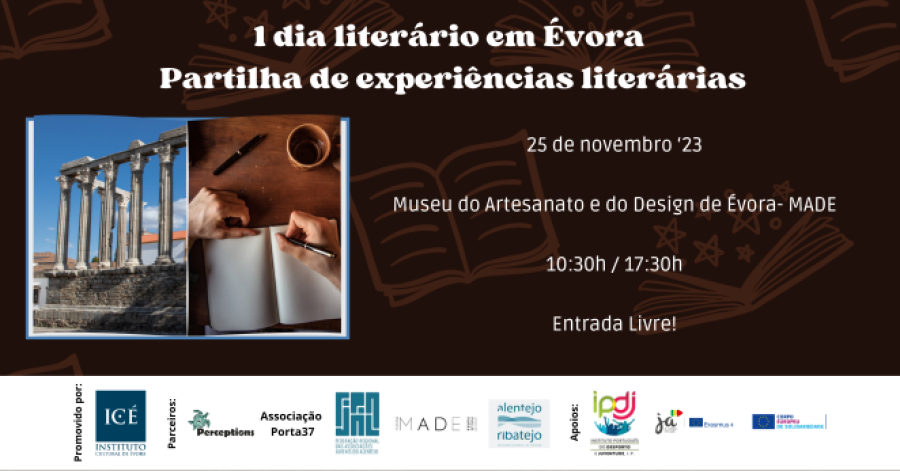 1 dia literário em Évora: Partilha de experiências literárias