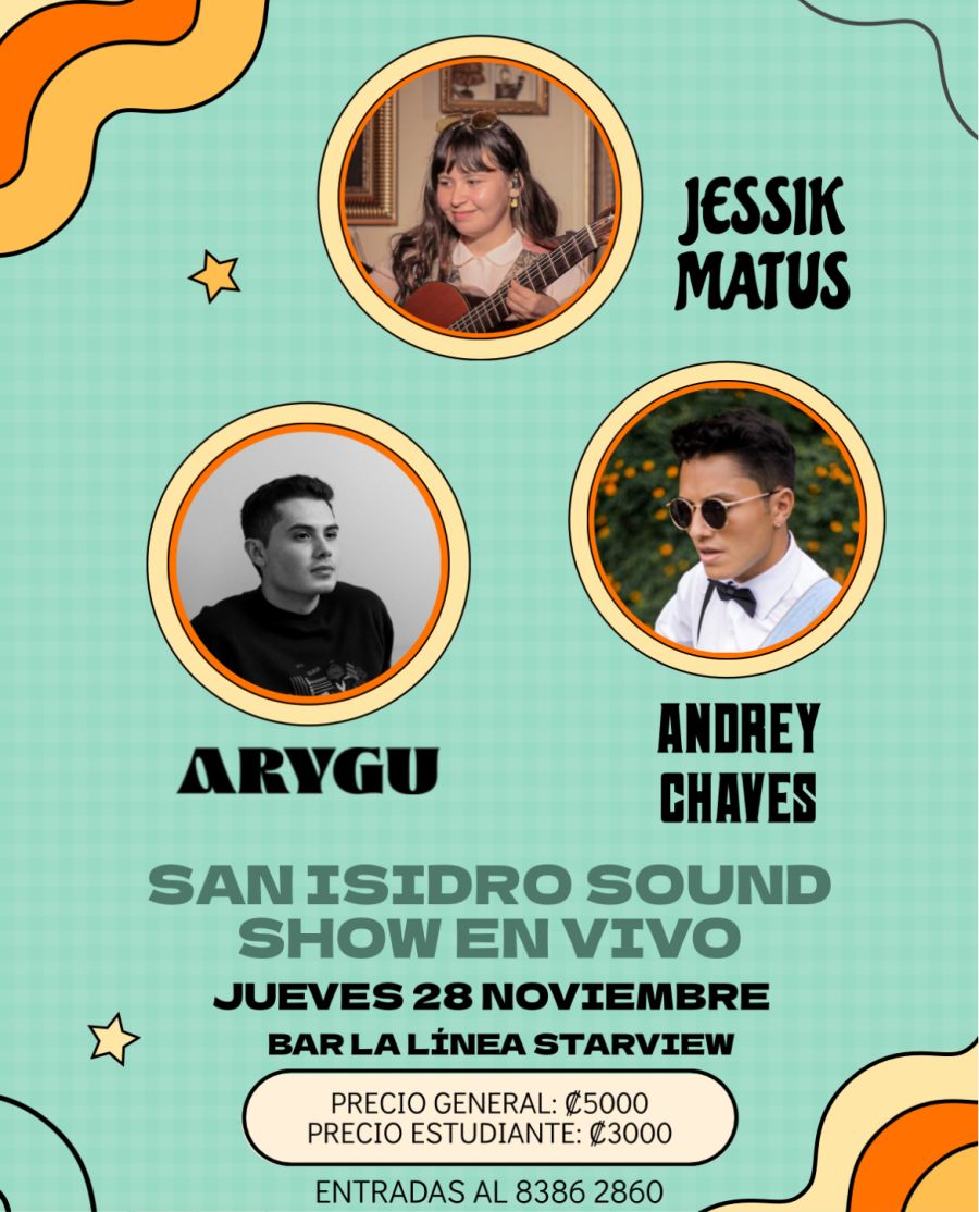Música en vivo! Jessik Matus/Andrey Chaves/Arygu