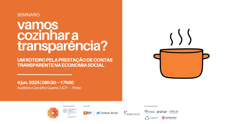 Seminário 'Vamos cozinhar a Transparência? Um roteiro pela Prestação de Contas Transparente na Economia Social'