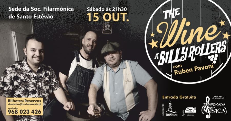 Concerto com THE WINE-A-BILLY ROLLERS