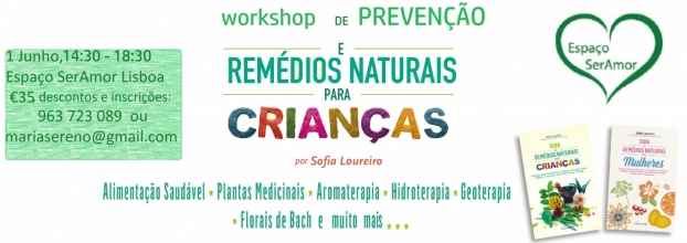 Workshop Remédios Naturais e Crianças - Lisboa