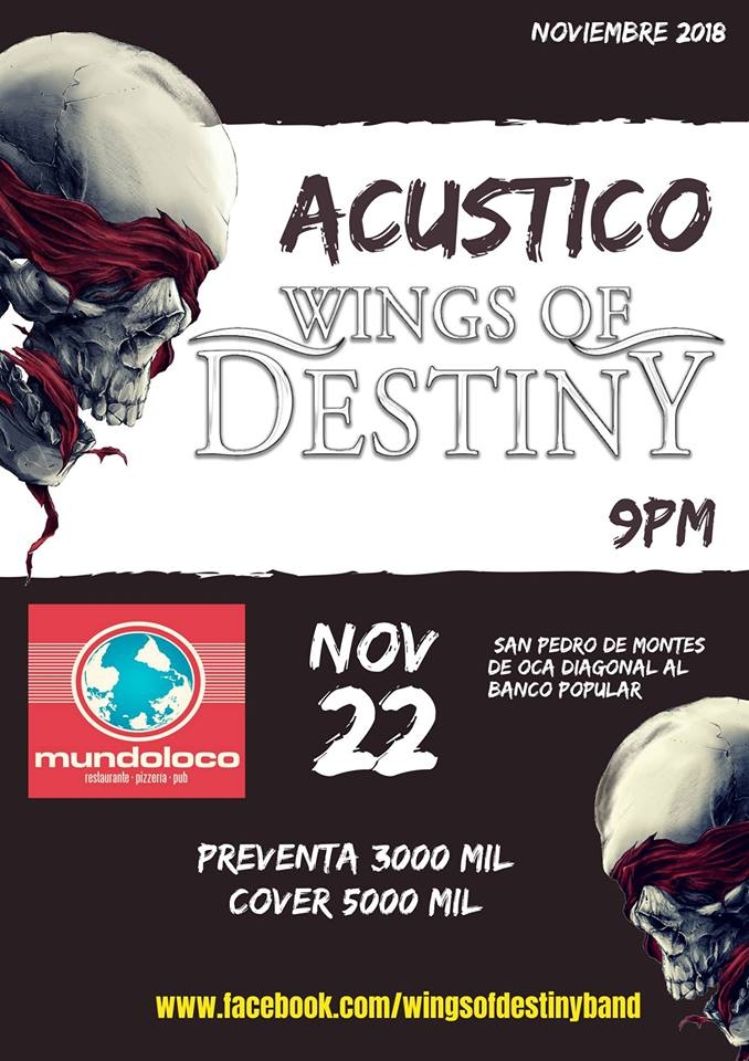 Acústico. Wings of Destiny. Banda, heavy-metal