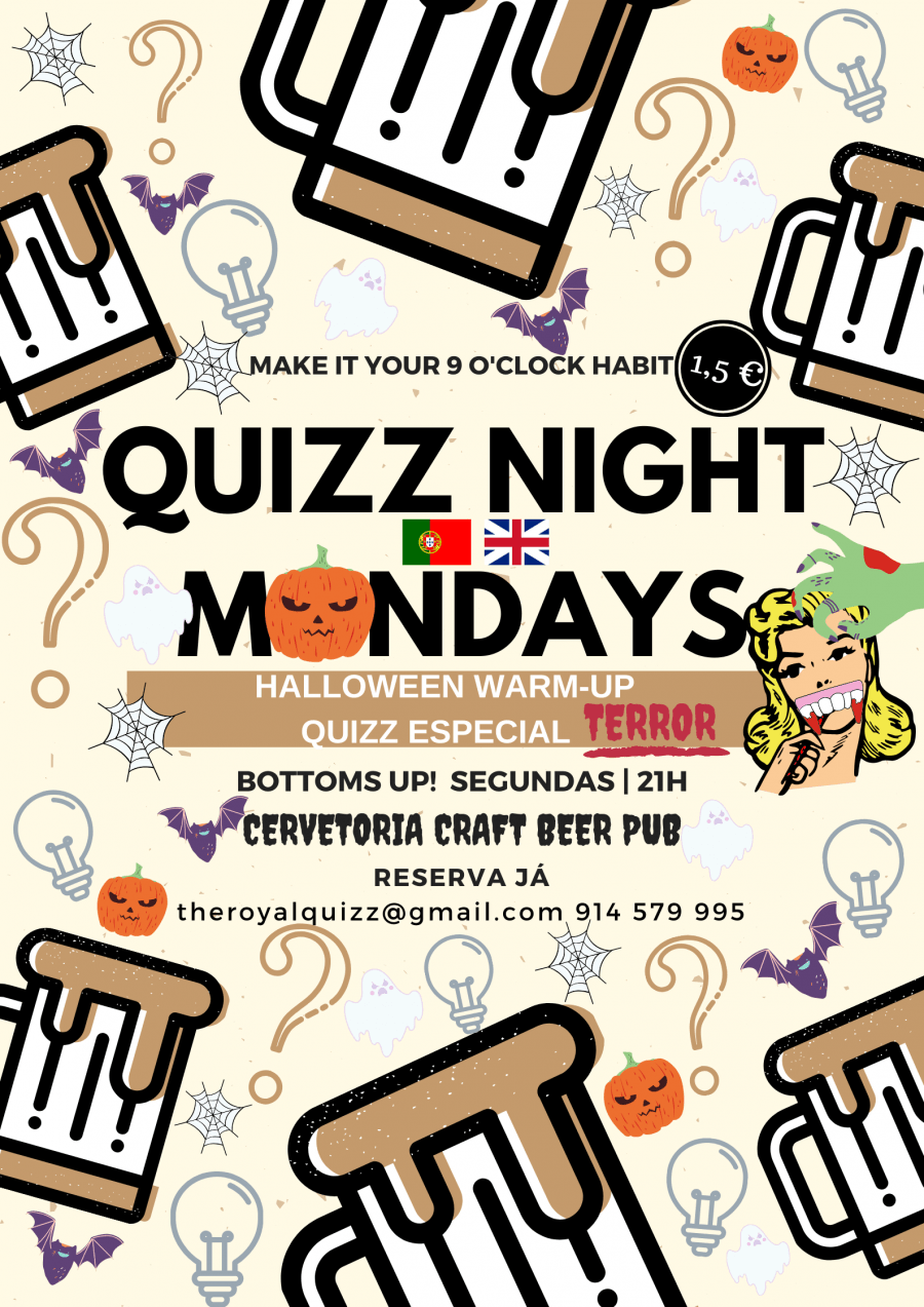 Quizz Night Mondays - Especial Terror