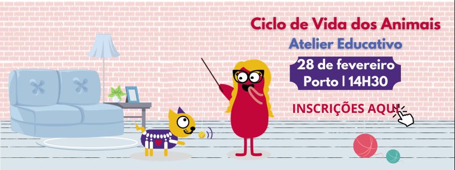 Atelier Educativo 'Ciclo de Vida dos Animais'