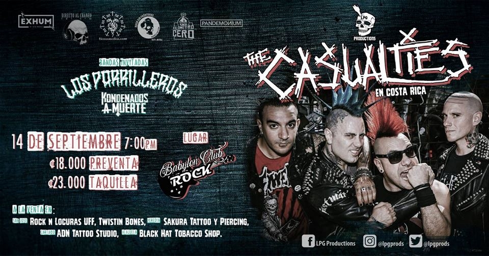 The Casualties en Costa Rica