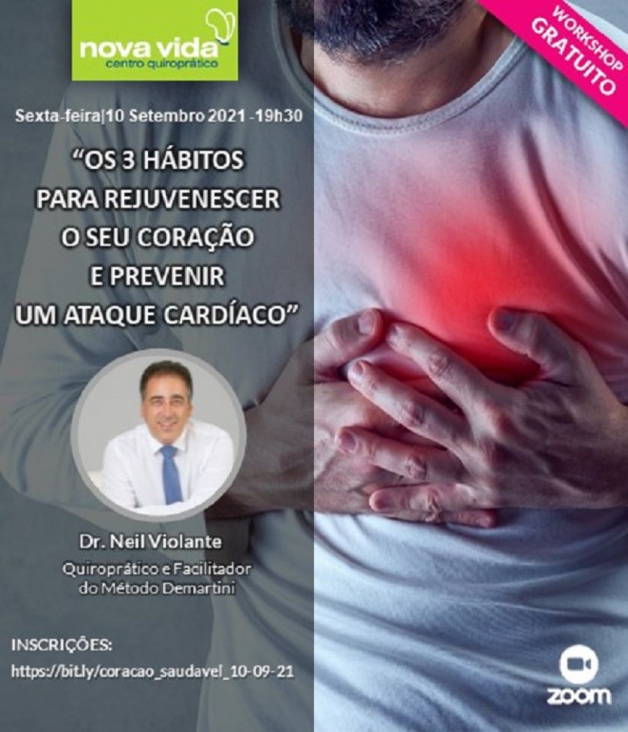 Workshop - Os 3 hábitos para rejuvenescer o seu coração e prevenir um ataque cardíaco