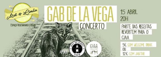 Concerto de Gab De La Vega no Mel & Limão (Evento Solidário a reverter para o CIAA)