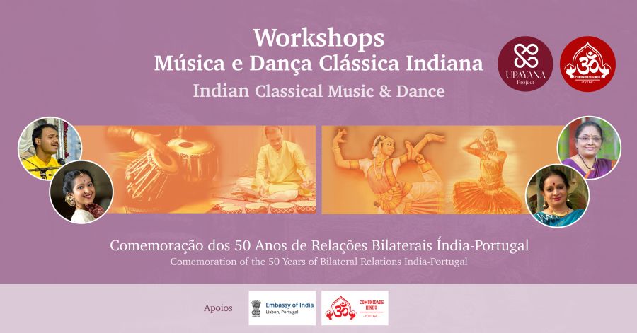 Workshops de Música e Dança Clássica Indiana