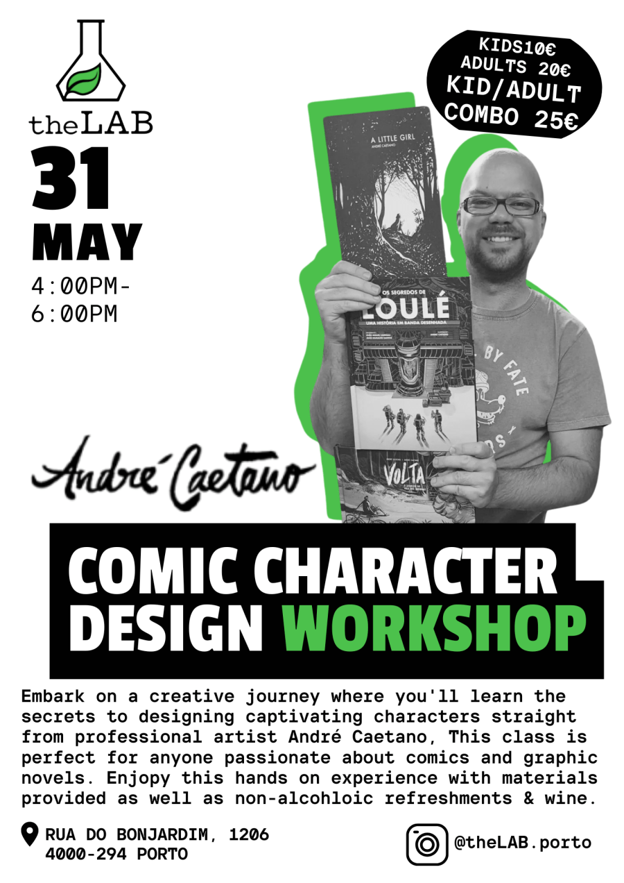 31 May | Comic Character Design Workshop