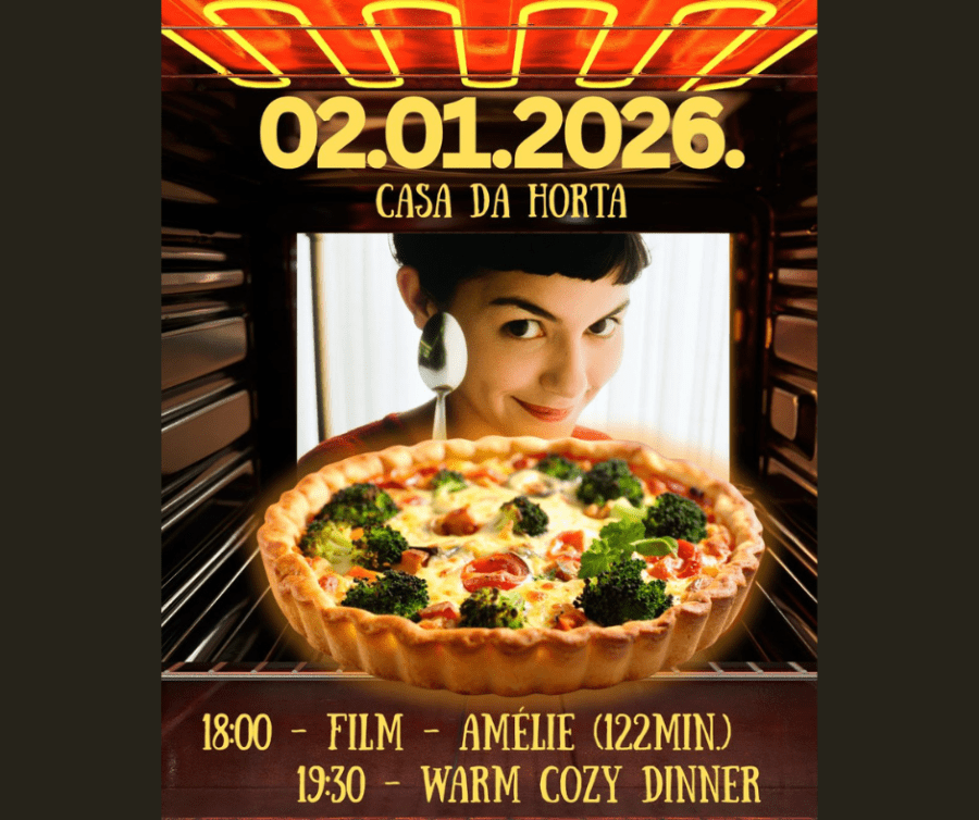 Film Amelie and Warm cozy dinner