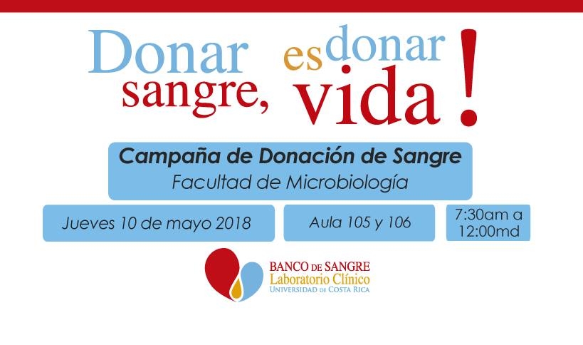 Campaña de Donación de Sangre en la Facultad de Microbiología