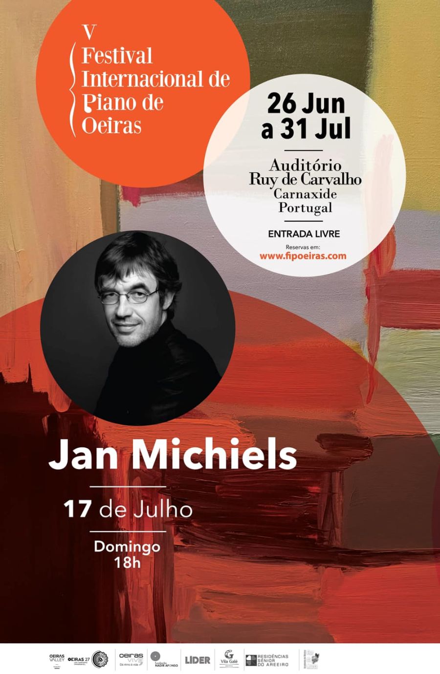 Jan Michiels regressa ao Festival Internacional de Piano de Oeiras