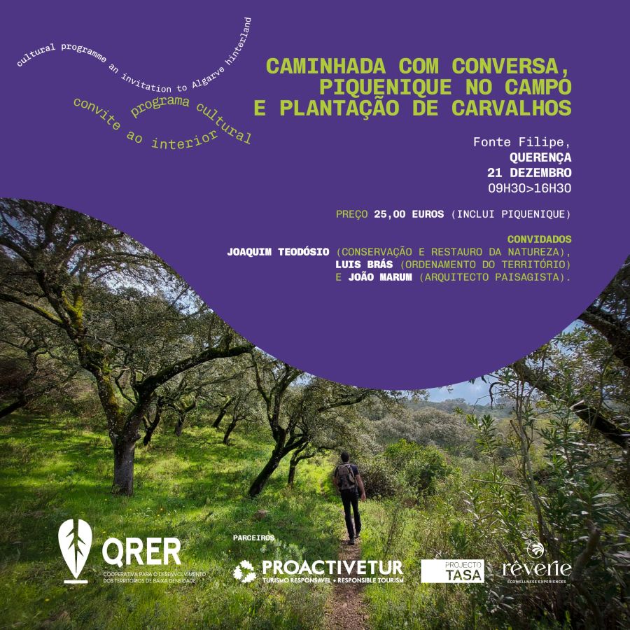 Caminhada com Conversa, Piquenique no Campo e Plantação de Carvalhos