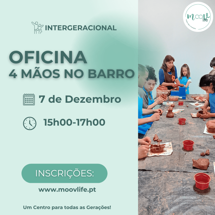 Oficina Intergeracional 4 Mãos no Barro