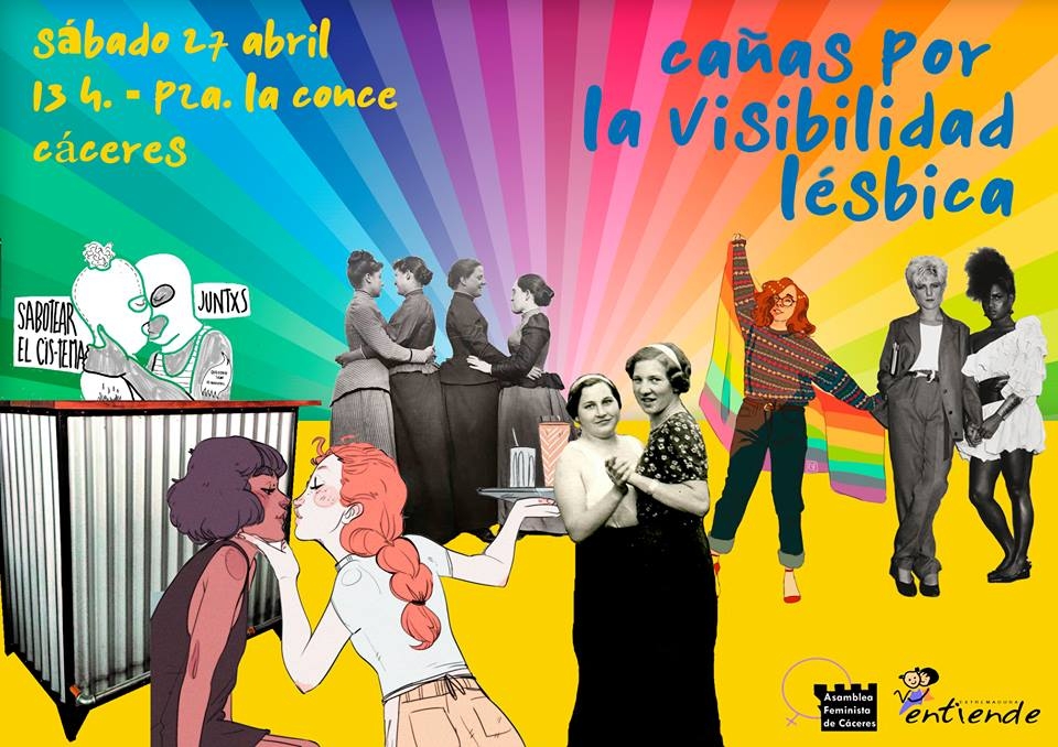 Cañas por la visibilidad lésbica // Plaza de la Concepción (Cáceres)