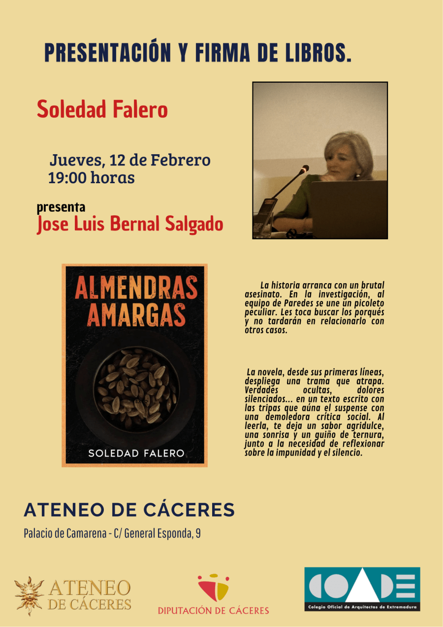 Presentación y Firma de Libros 'Almendras amargas'