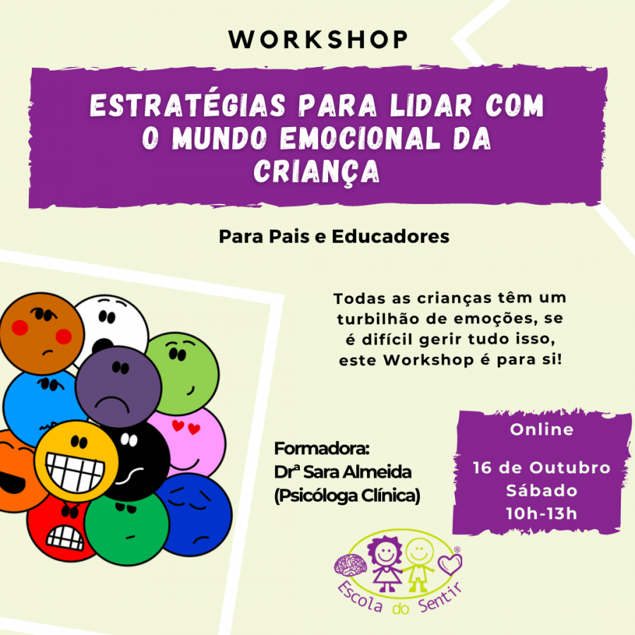 Workshop 'Estratégias para lidar com o mundo emocional da criança'