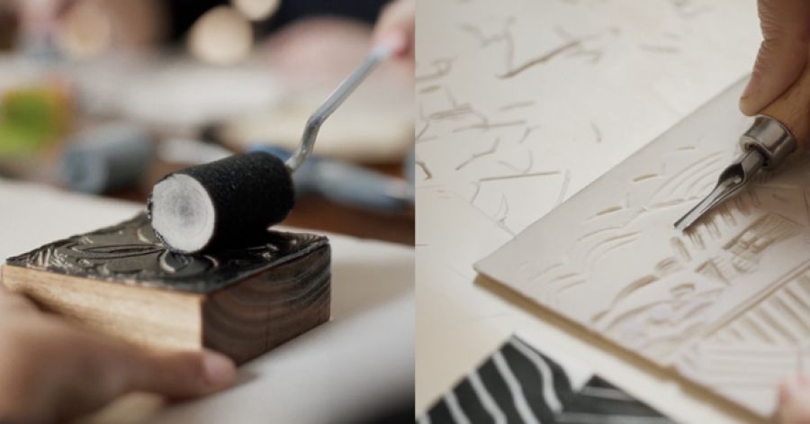 workshop Linogravura: inspirações cruzadas
