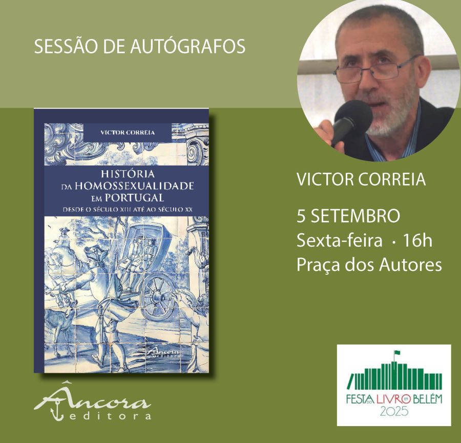 Sessão de autógrafos do livro : 'HISTÓRIA DA HOMOSSEXUALIDADE EM PORTUGAL - DESDE O SÉCULO XIII ATÉ AO SÉCULO XX'