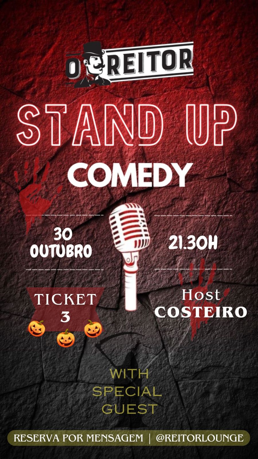 STANDUP COMEDY n' O Reitor, com CONVIDADO ESPECIAL