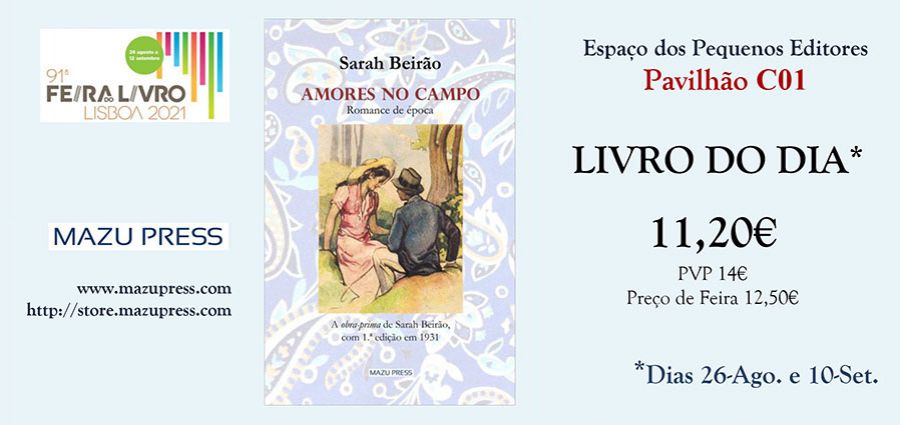 LIVRO DO DIA ed. Mazu Press | Feira do Livro de LISBOA | Espaço dos Pequenos Editores (Pav. C01)
