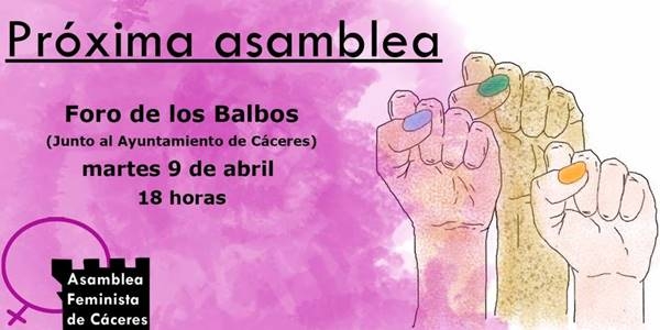 Asamblea Feminista Cáceres (9 de abril, 2019)