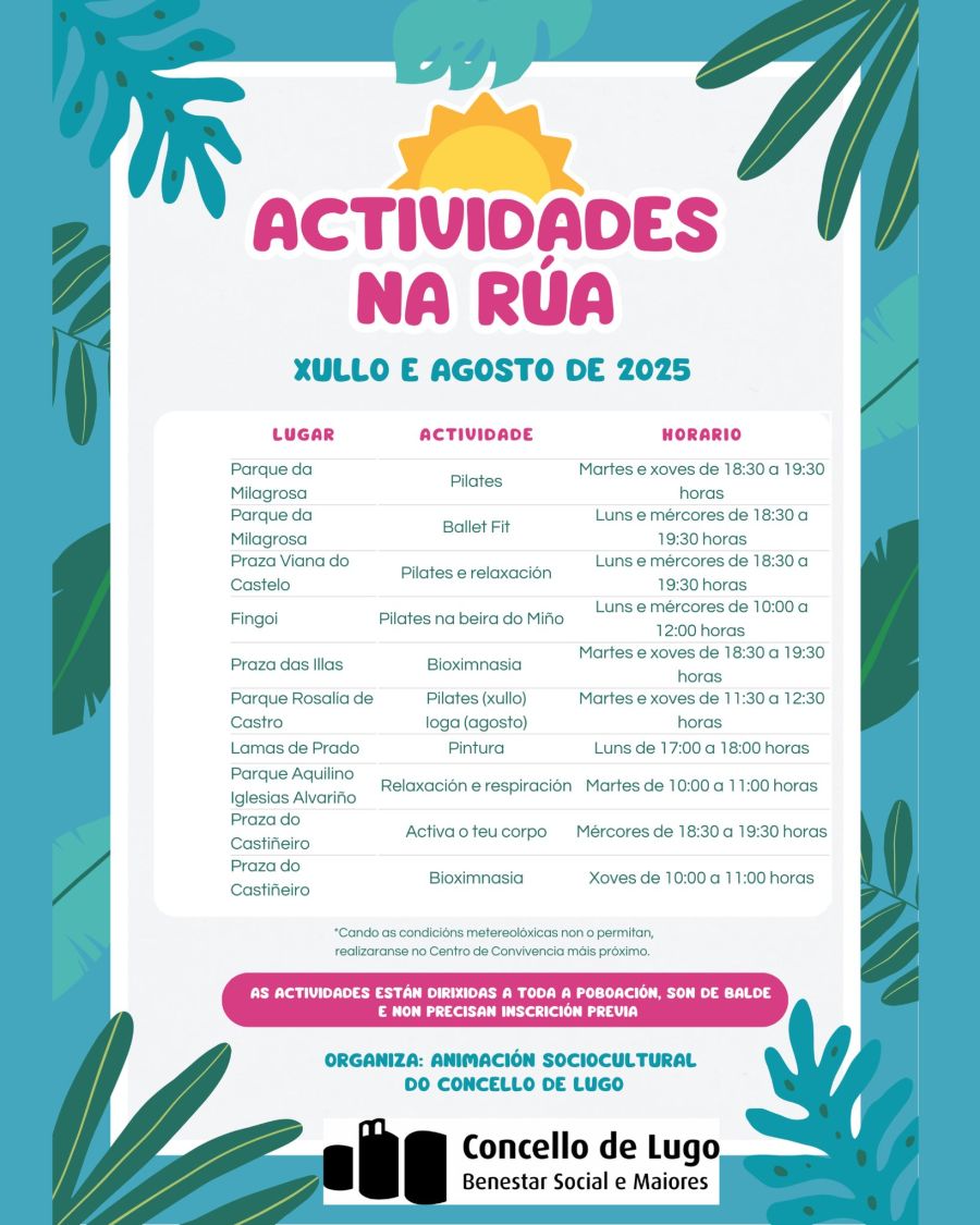 ACTIVIDADES NA RUA | Verán activo e saudable en Lugo